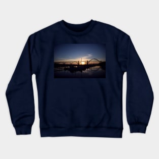 Yaquina Bay Sunset Crewneck Sweatshirt